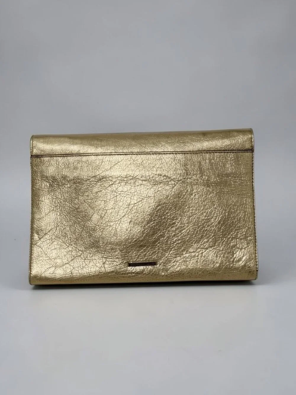 Rebecca Minkoff Gold Envelope Clutch / Cross Body Bag
